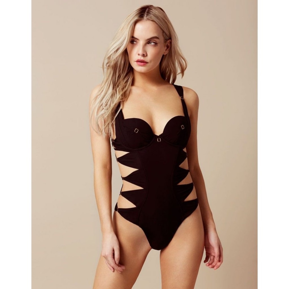 Agent Provocateur Fergie Black Swimsuit NWT